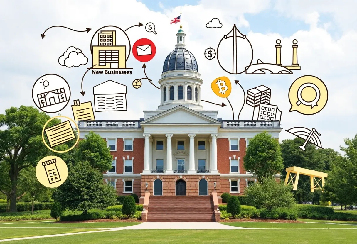 Image of South Carolina Capitol Building symbolizing state growth