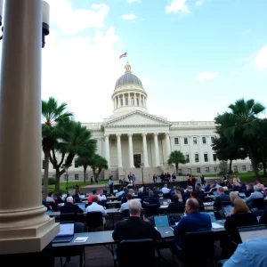 South Carolina Statehouse during legislative session