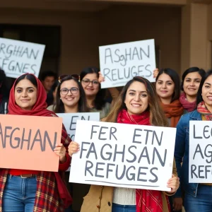 Community supporting Afghan refugees