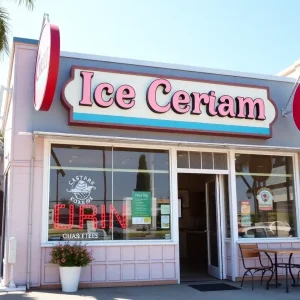 Exterior of Sweet Izzy's Ice Cream Shop in Chapin, SC