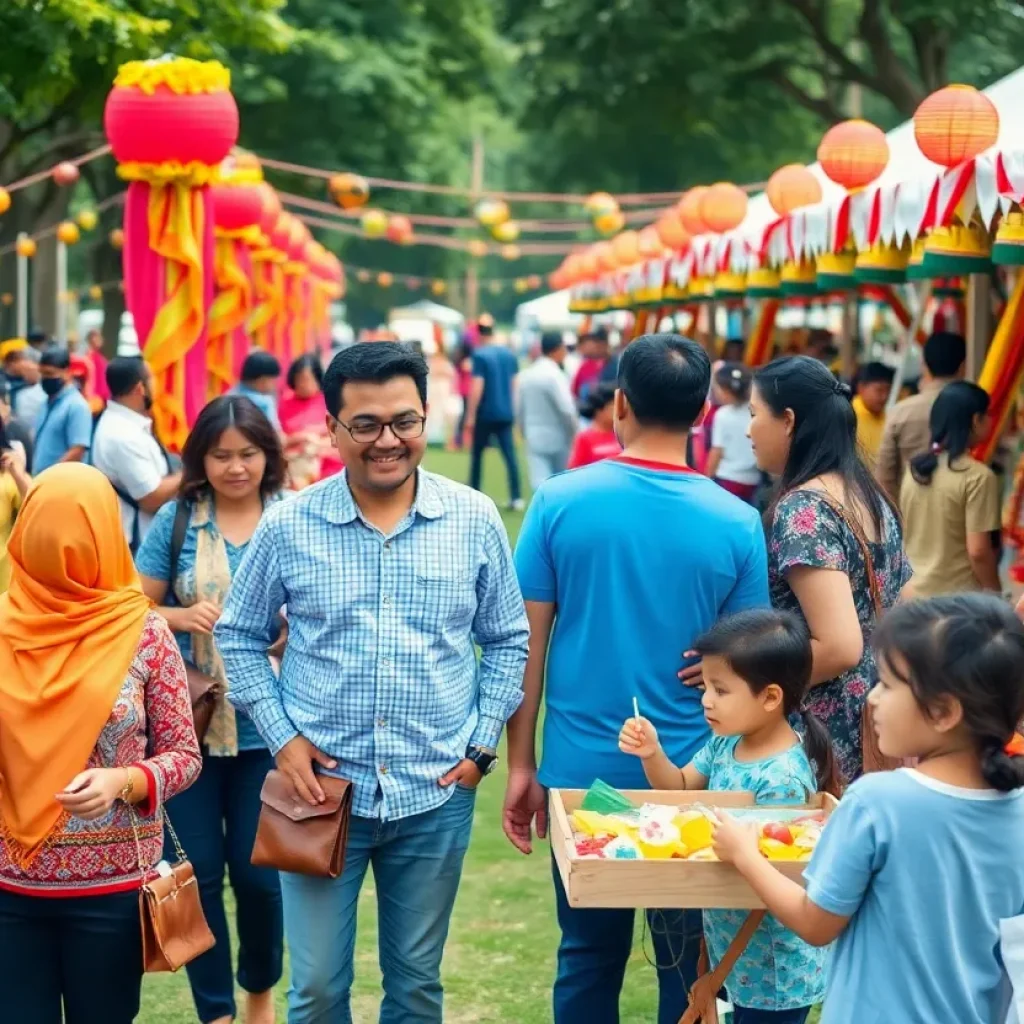 Families enjoying the Three Kings Day Festival at Segra Park