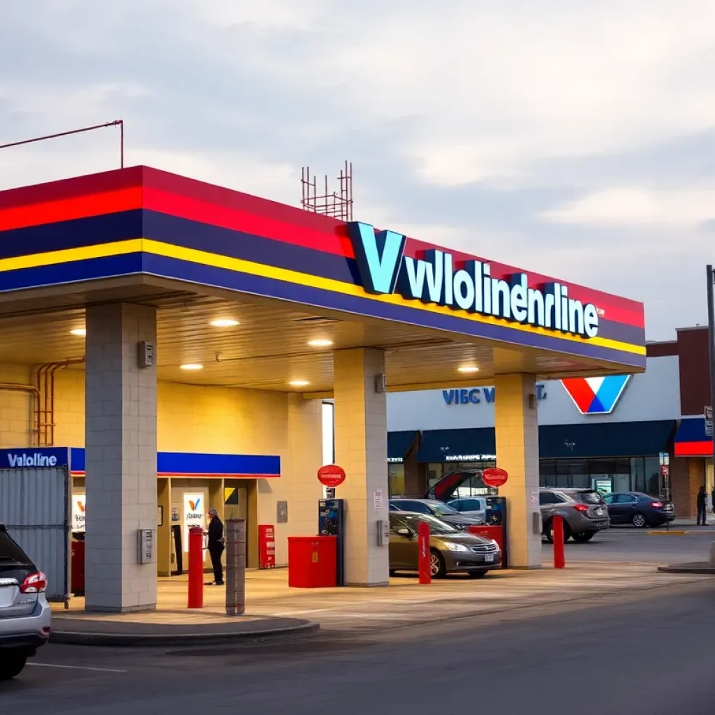 Upcoming Valvoline oil change facility under construction in Lexington, SC.