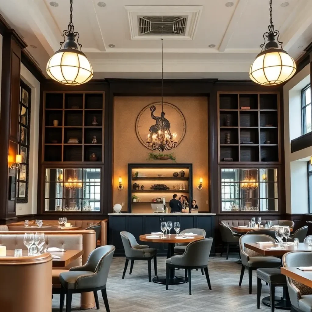 Interior of the new steakhouse in downtown Lexington