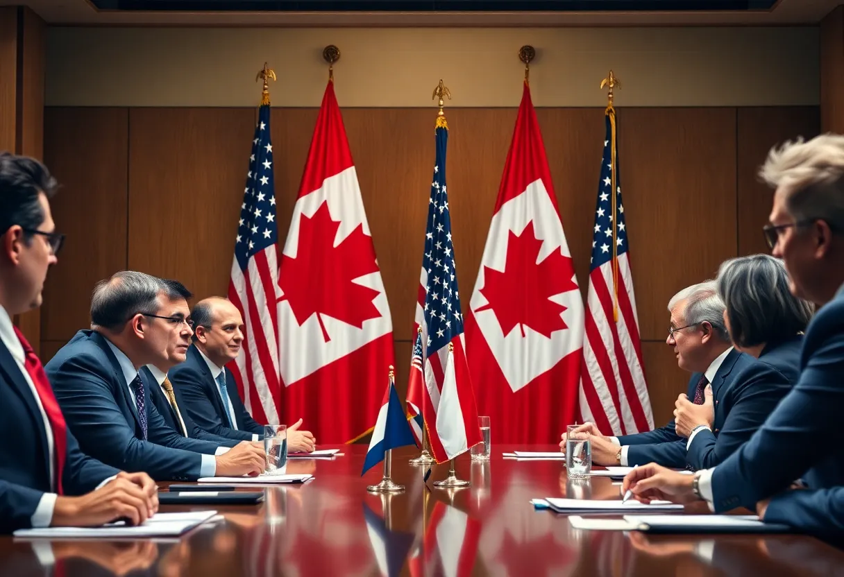 Meeting between Canadian and US leaders over annexation concerns