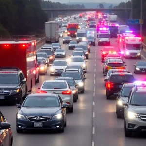 Traffic Chaos on I-85 in Greenville