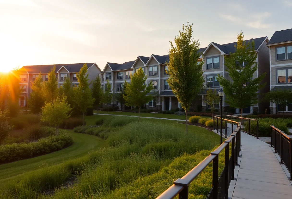 Modern townhomes in West Columbia with riverwalk access