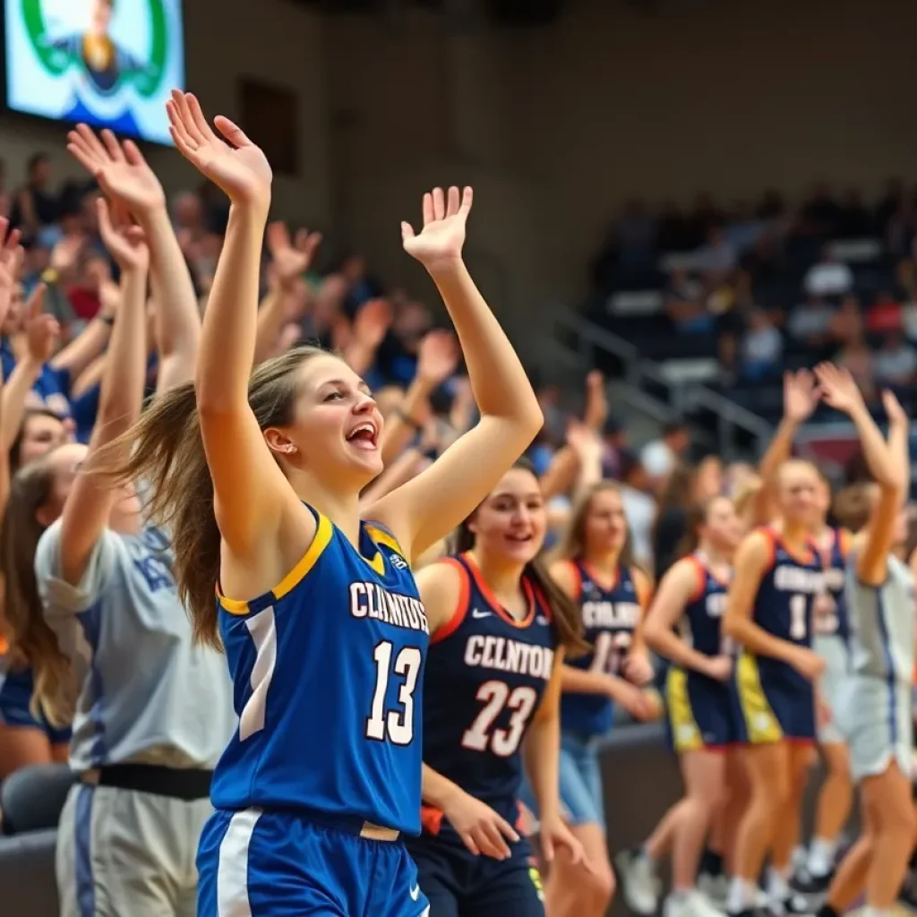 UConn Basketball Team Celebrates Victory