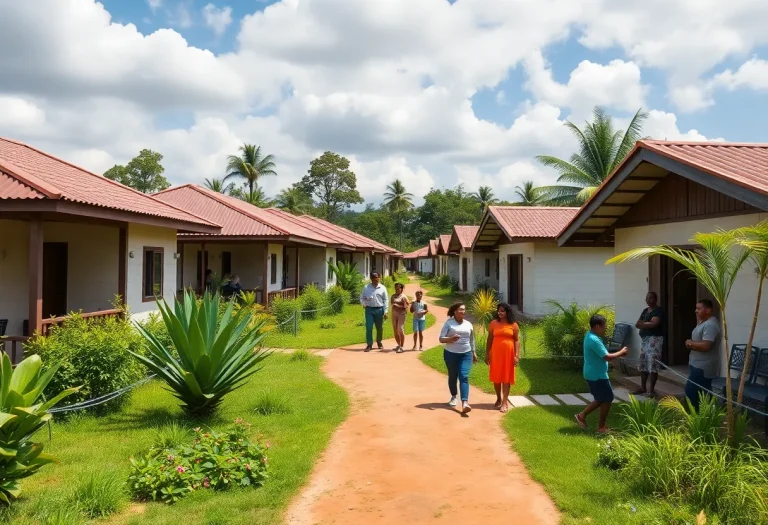 Newly constructed cottages in Columbia for first-time homebuyers.