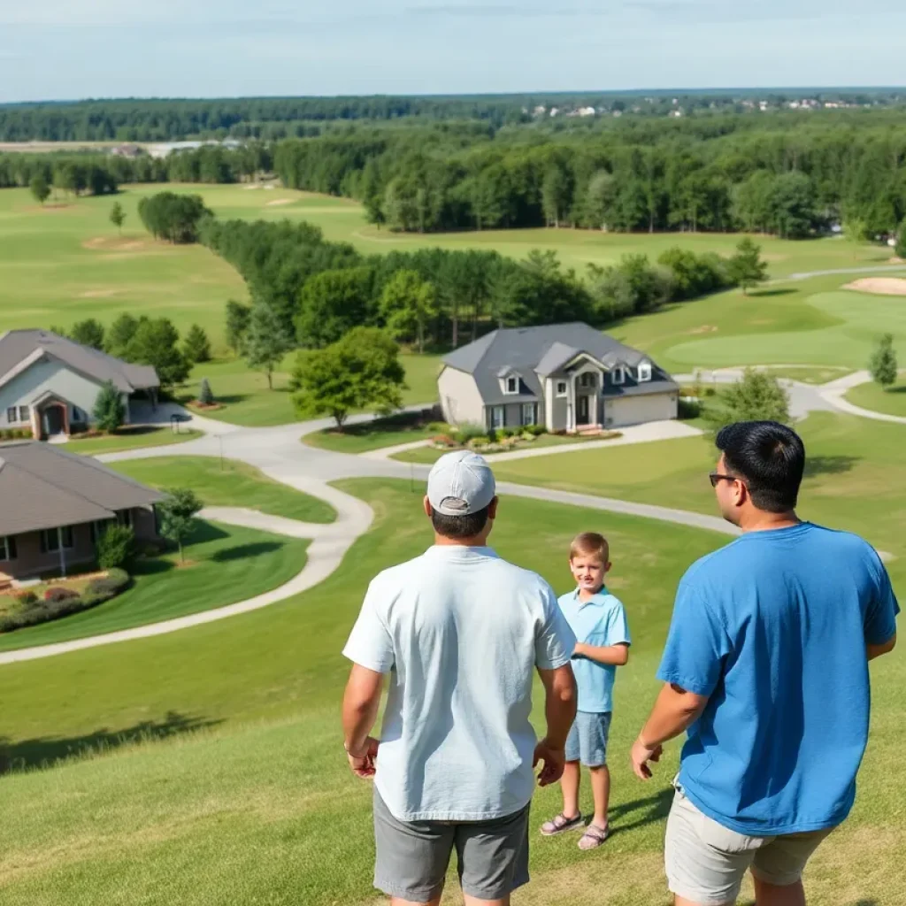 Scenic view of affordable golf neighborhood in Chapin, SC