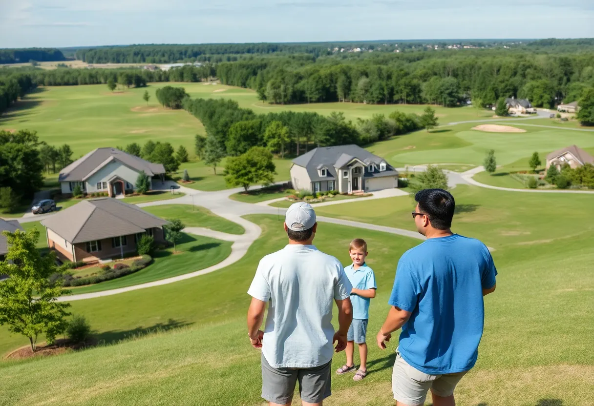 Scenic view of affordable golf neighborhood in Chapin, SC