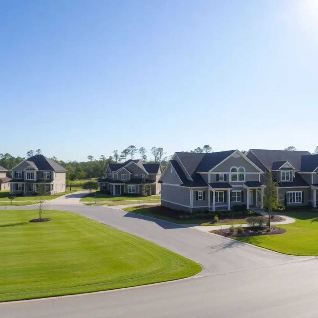 Golf neighborhood in Chapin SC showcasing new construction and resale homes