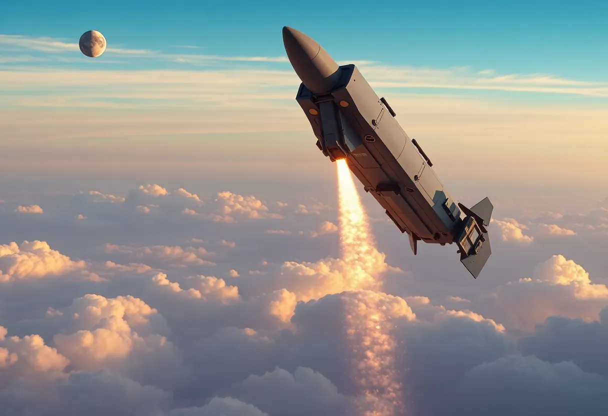 Conceptual illustration of the Golden Dome missile defense system