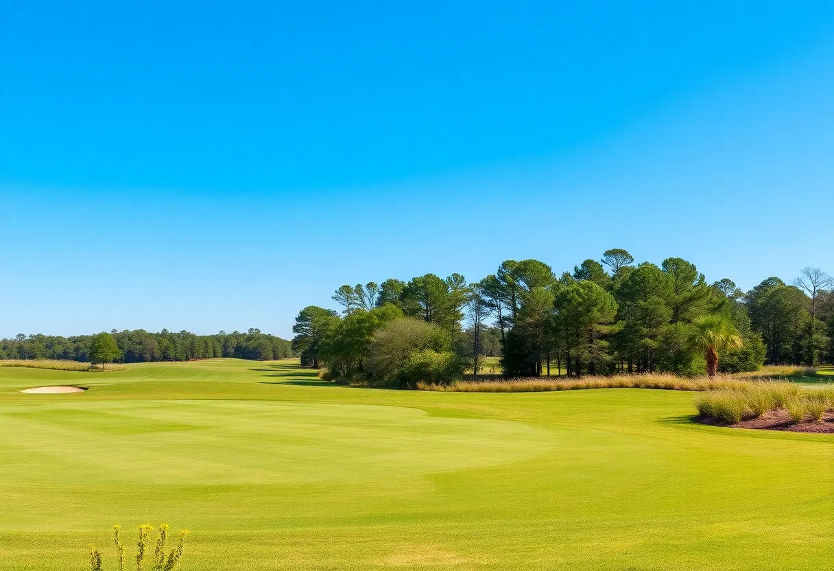 A vibrant golf course in Chapin SC featuring native plants and advanced irrigation.