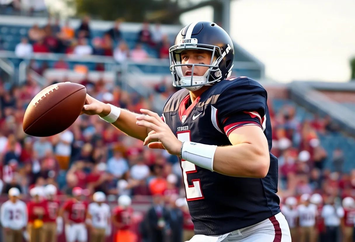 LaNorris Sellers in Action on Field