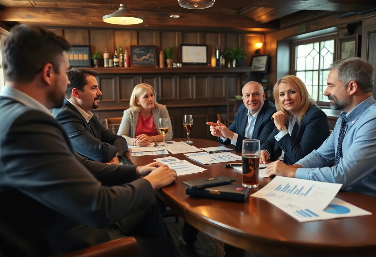 Business professionals attending a seminar on fraud prevention