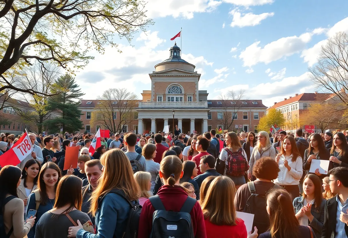 Students and faculty from Newberry College supporting Limestone University community.