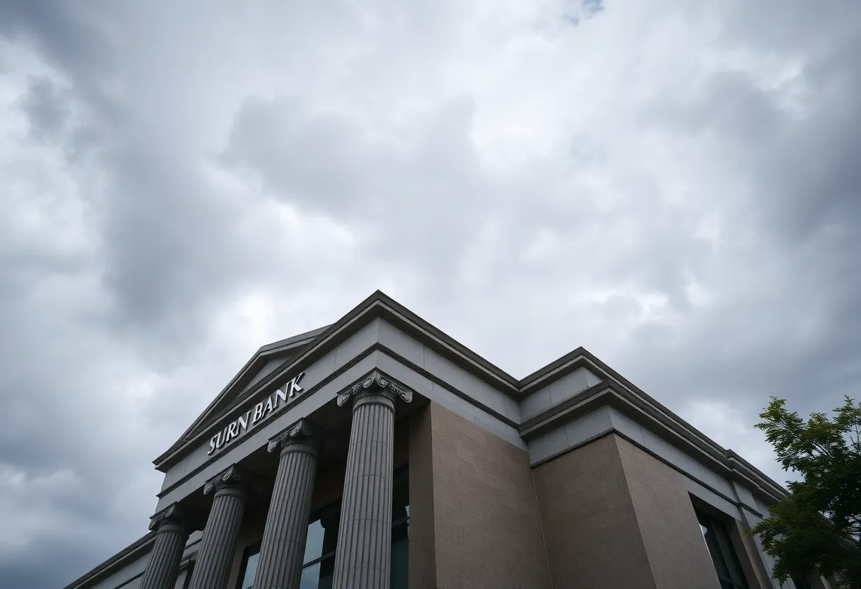 Exterior view of Westpac Bank building