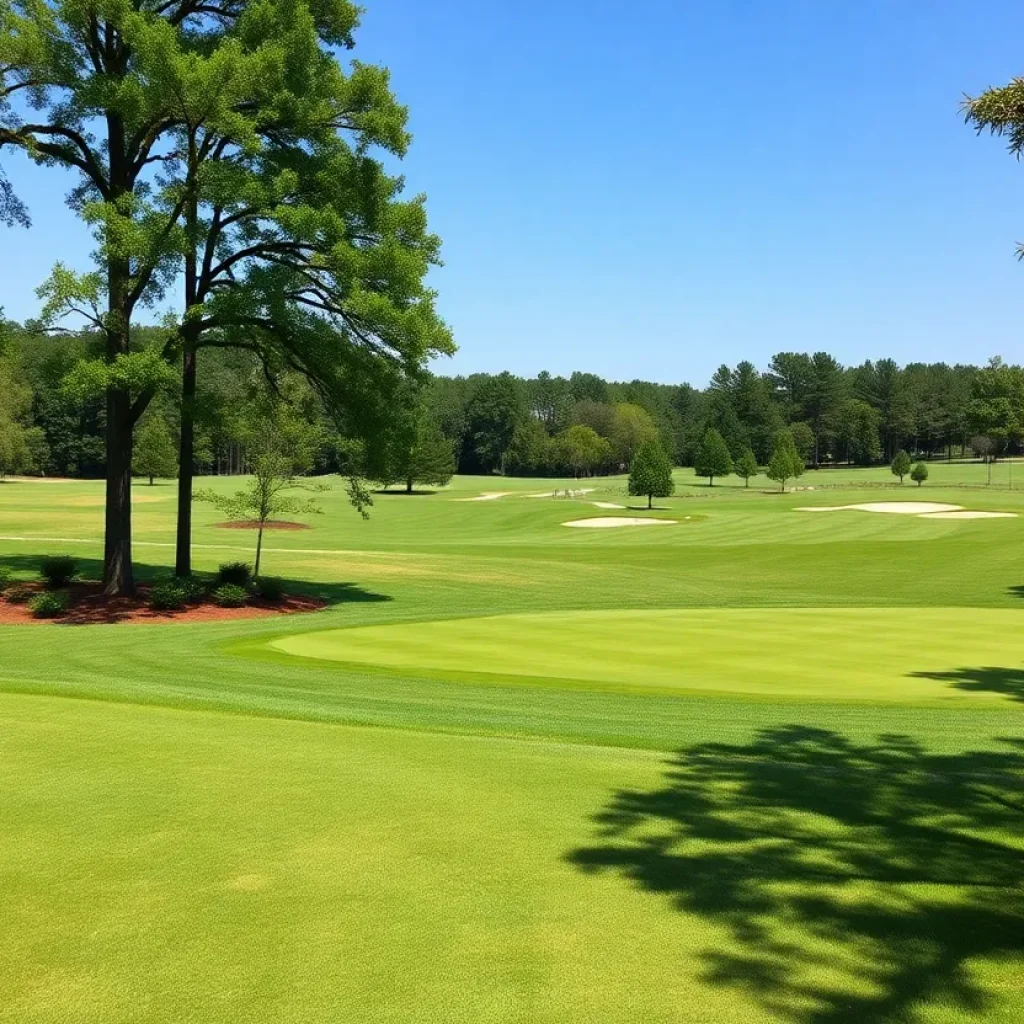 Beautifully maintained golf course in Chapin SC with sustainable practices
