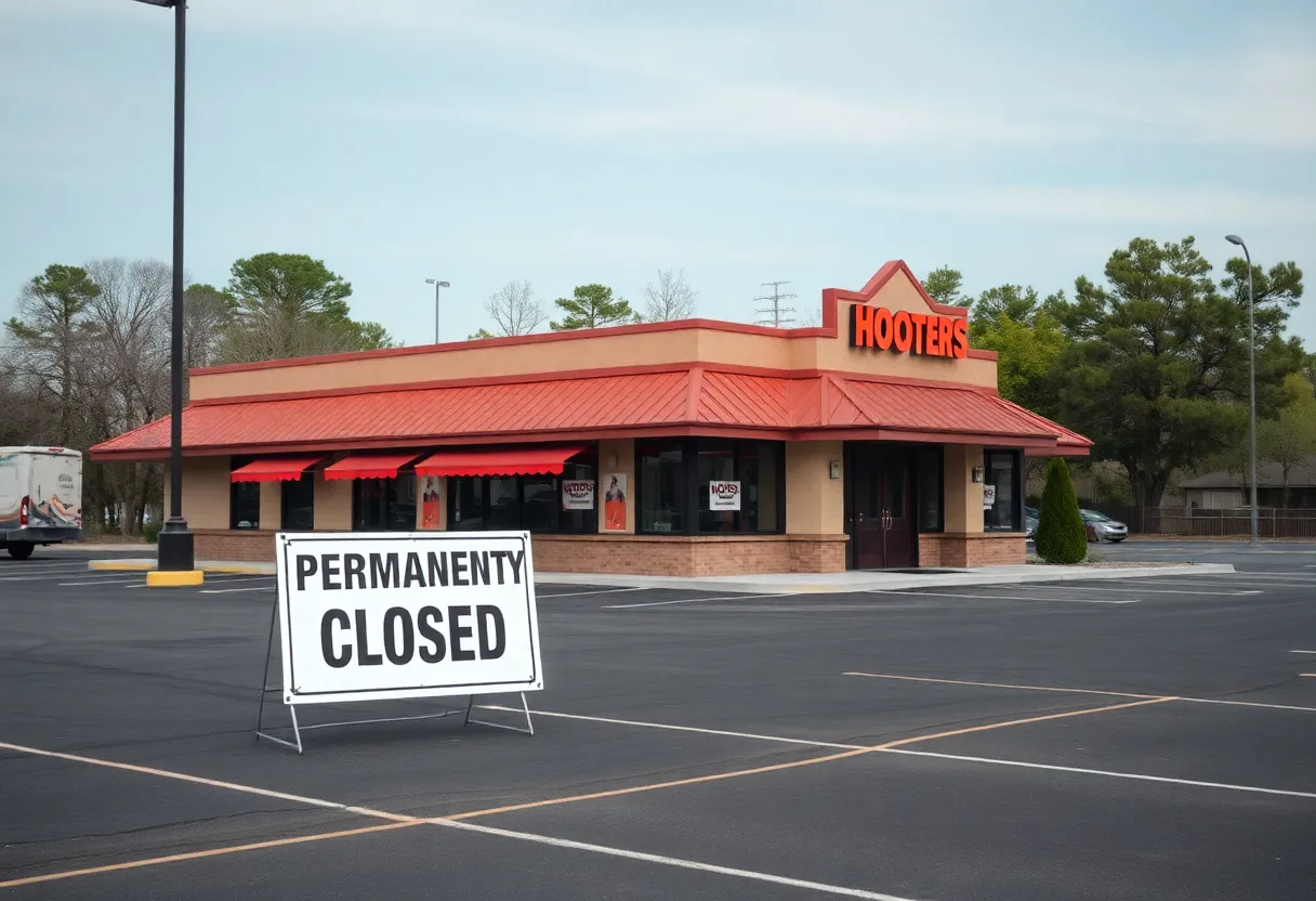 Closed Hooters Restaurant