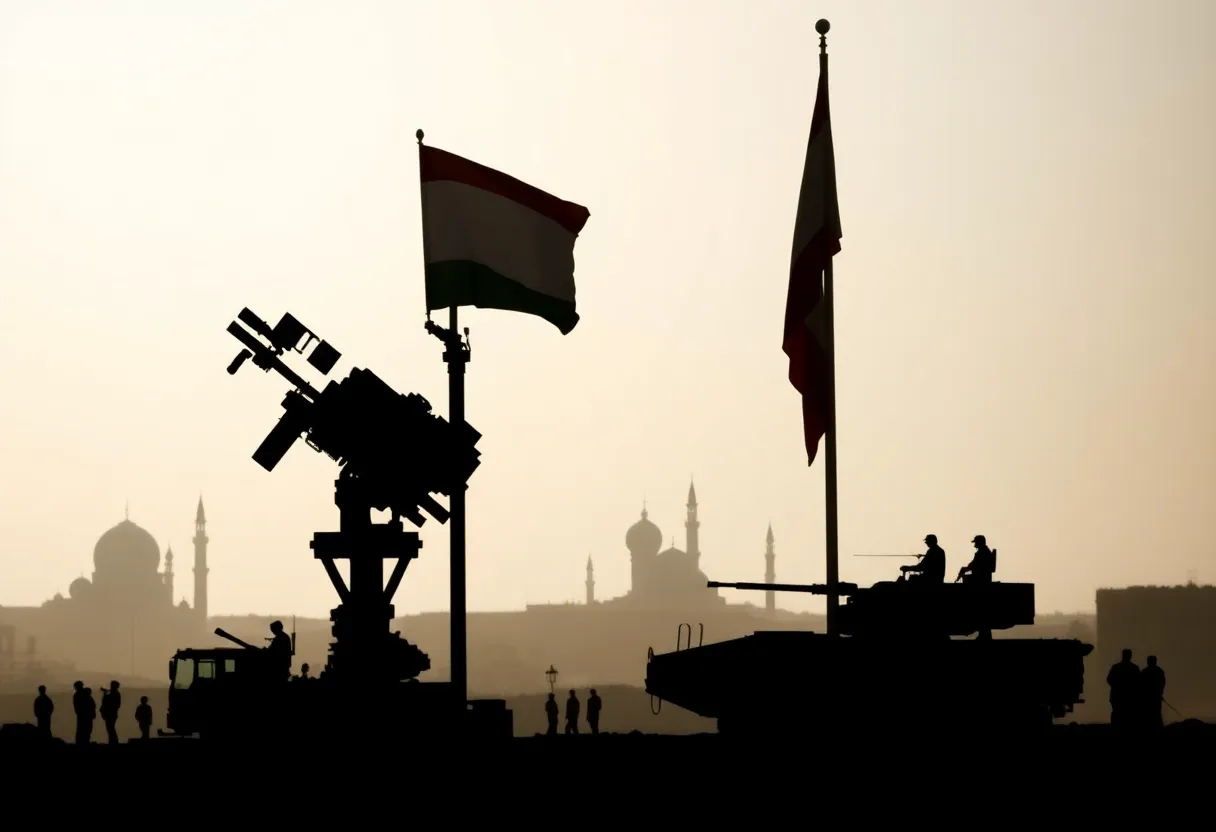 Geopolitical landscape symbolizing Iran's nuclear program tensions