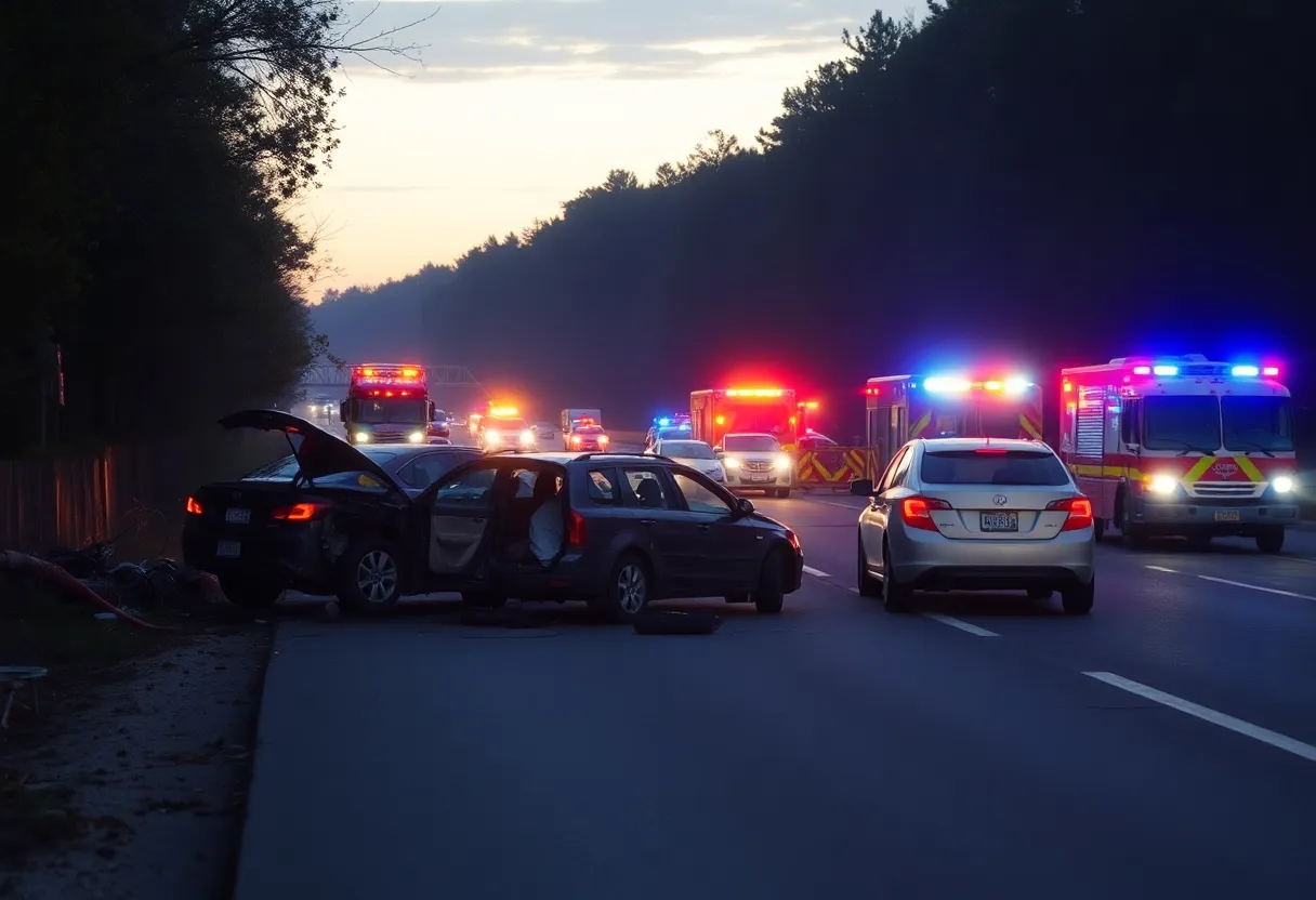 South Carolina Crash Scene