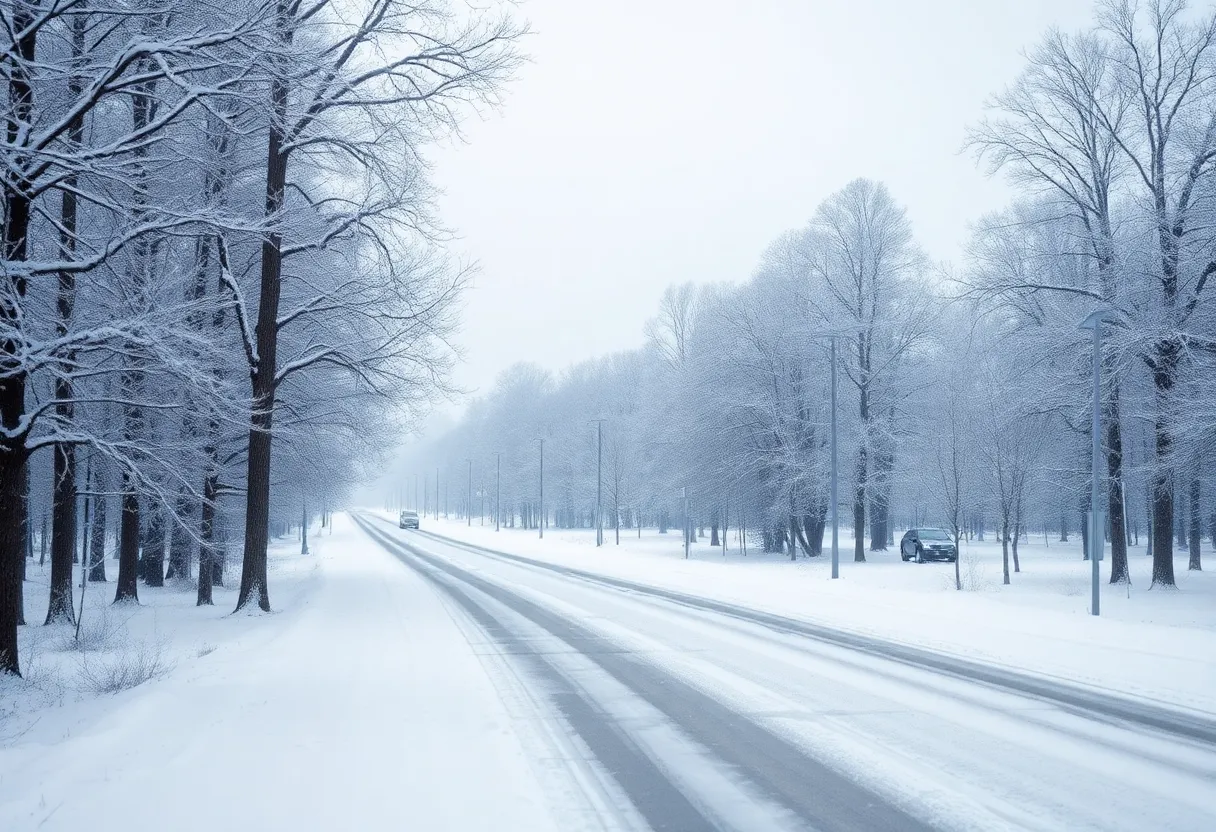 South Carolina Snowfall