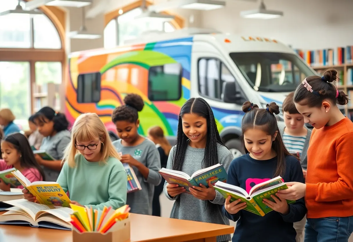 Community members engaging in activities at Chapin Memorial Library.
