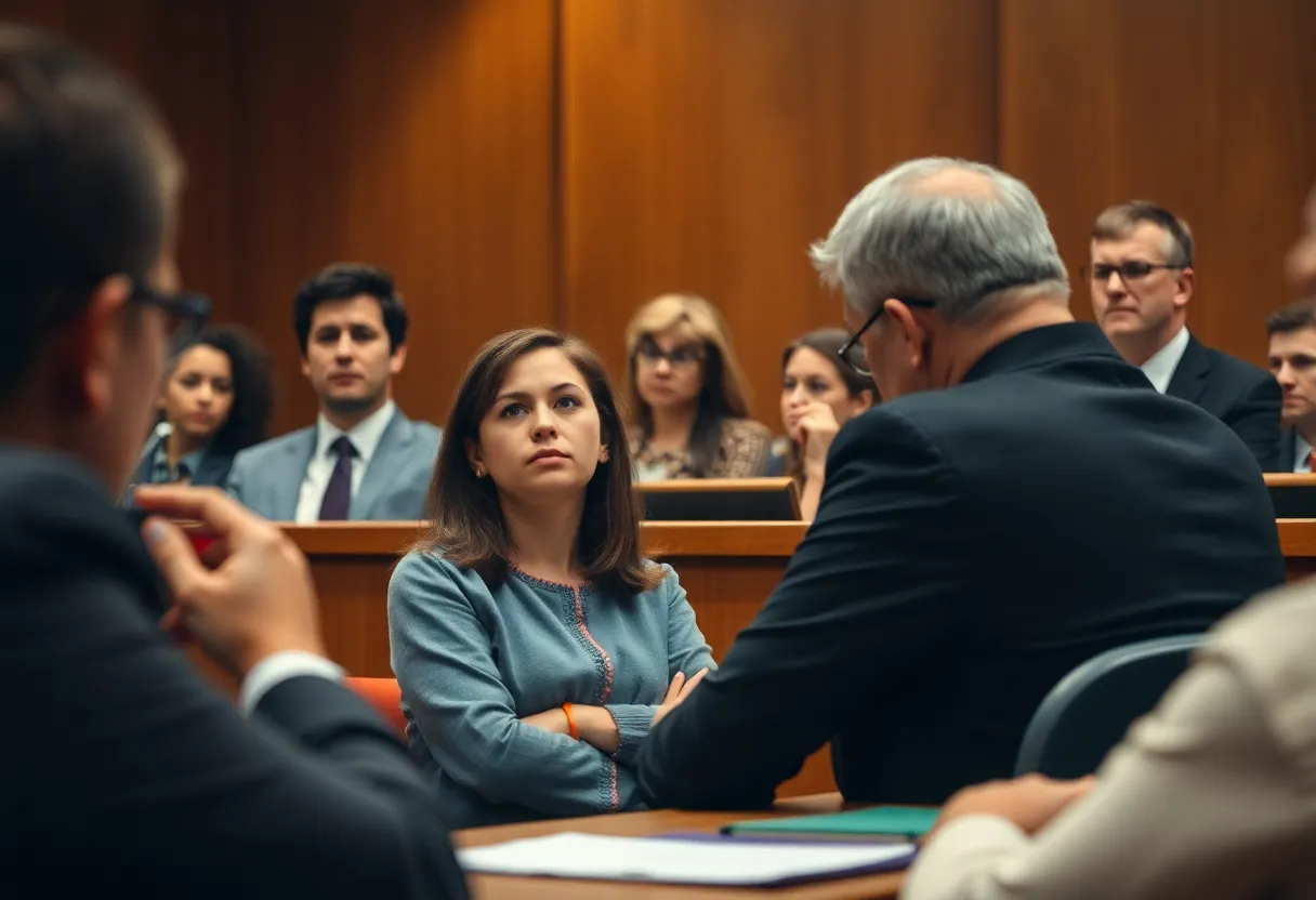 Courtroom Scene on Teacher Misconduct