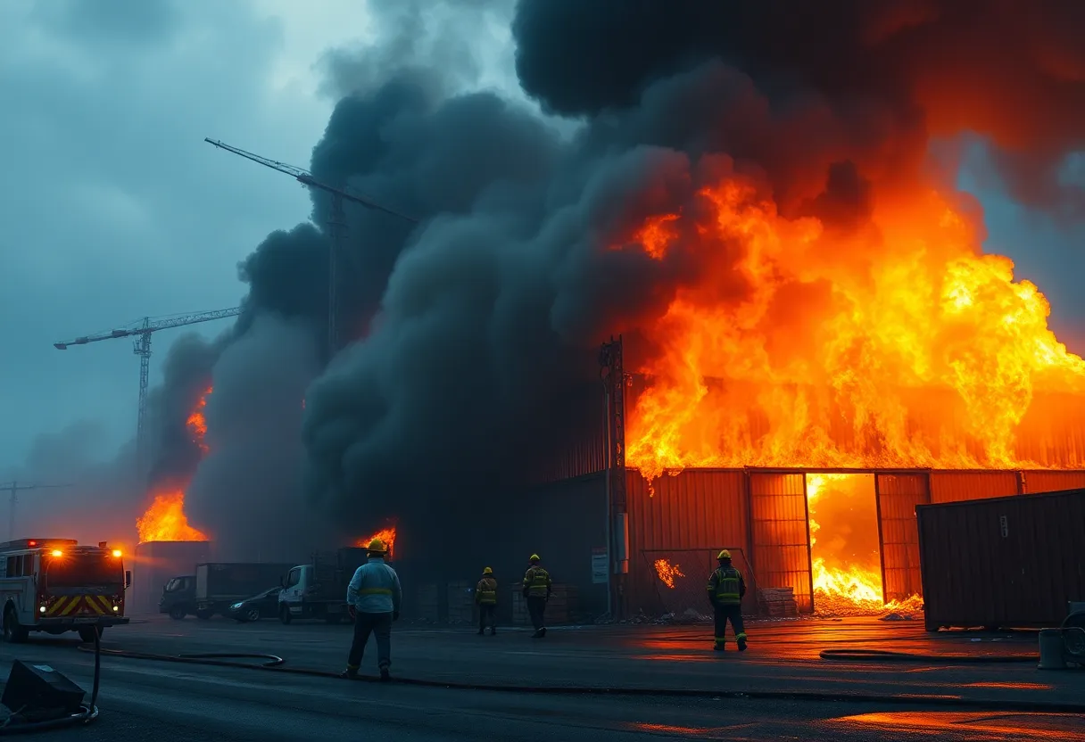 Fireworks warehouse explosion in Esparto, California