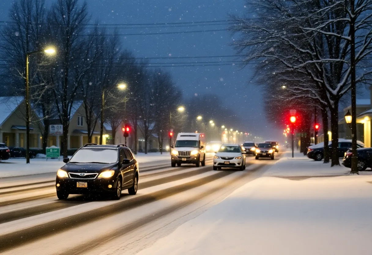 Winter Snow in South Carolina