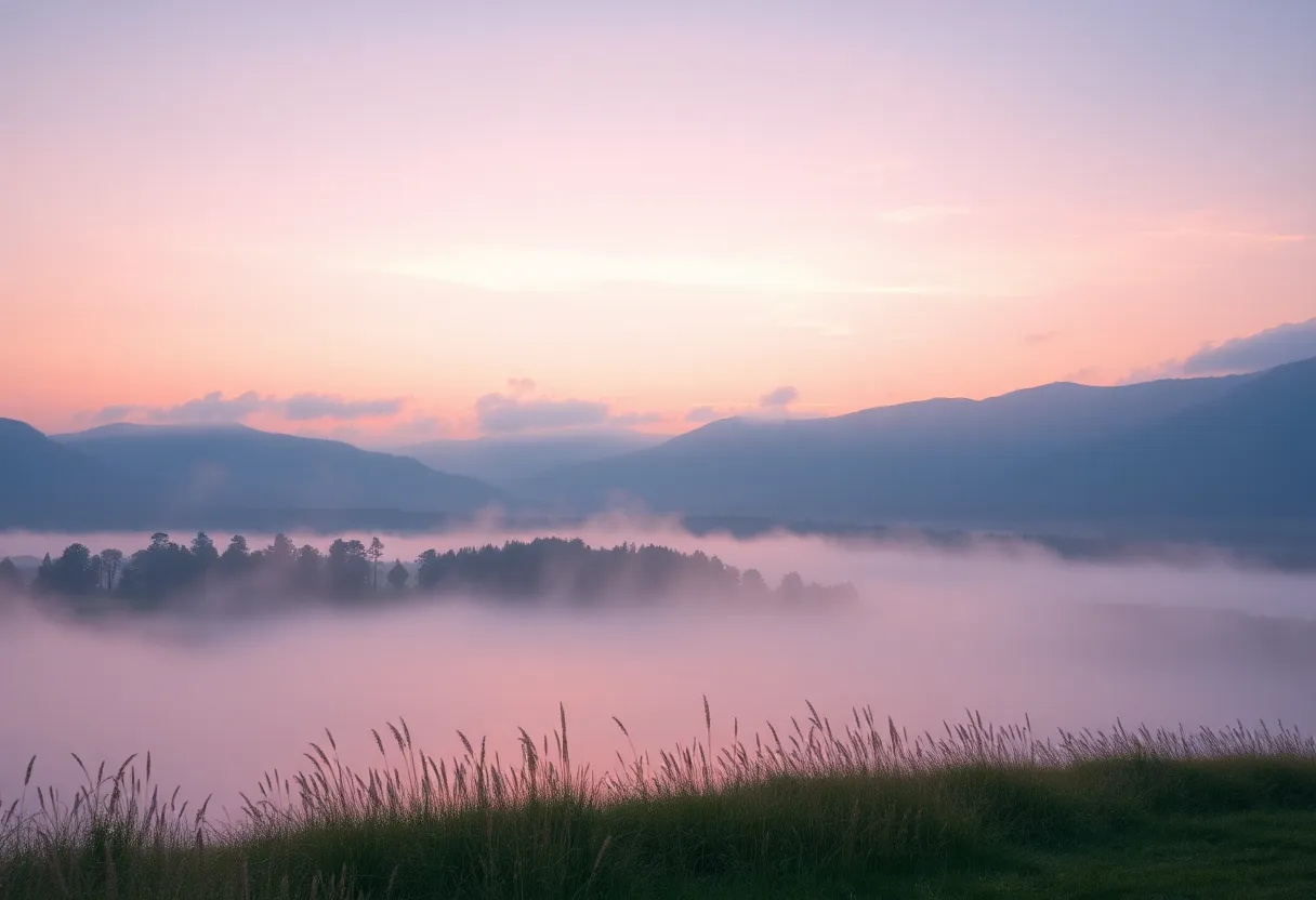 A tranquil landscape representing legacy and remembrance.