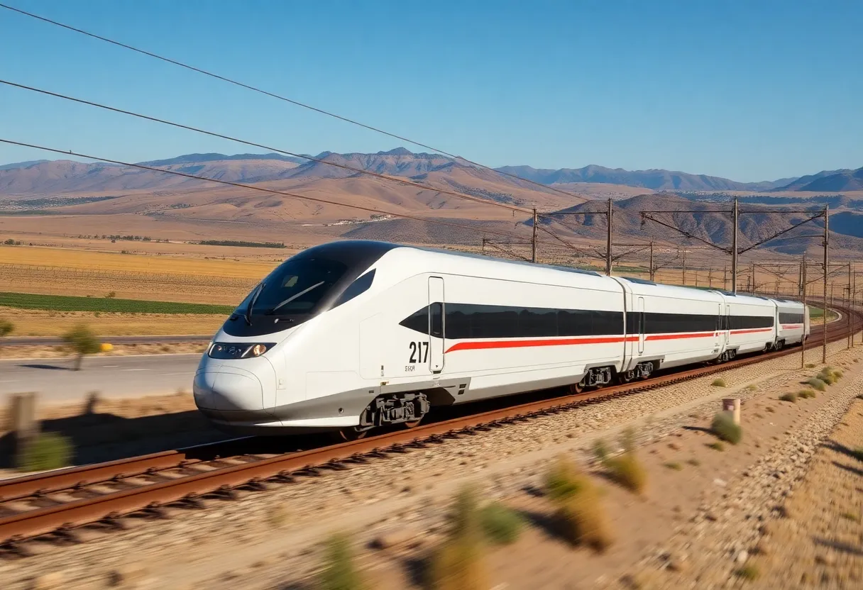 High-speed rail construction in California's Central Valley