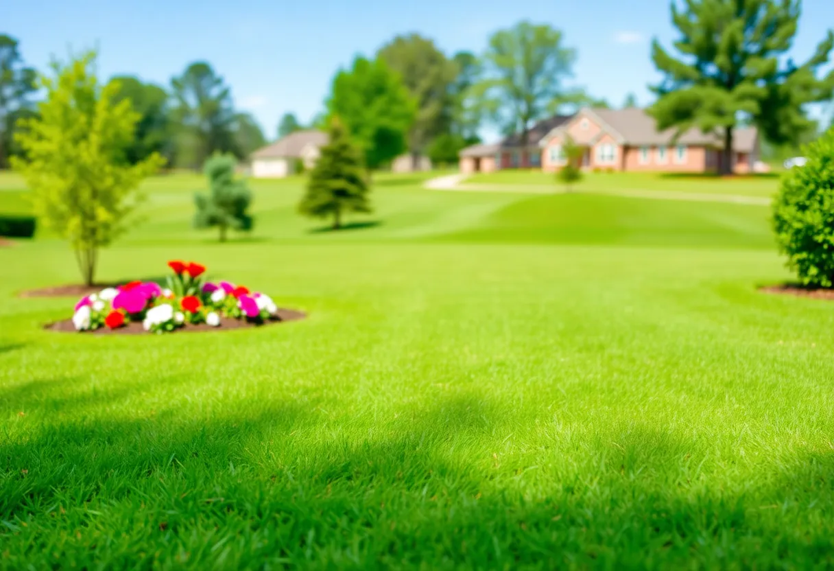 Well-maintained golf community lawn in Chapin SC