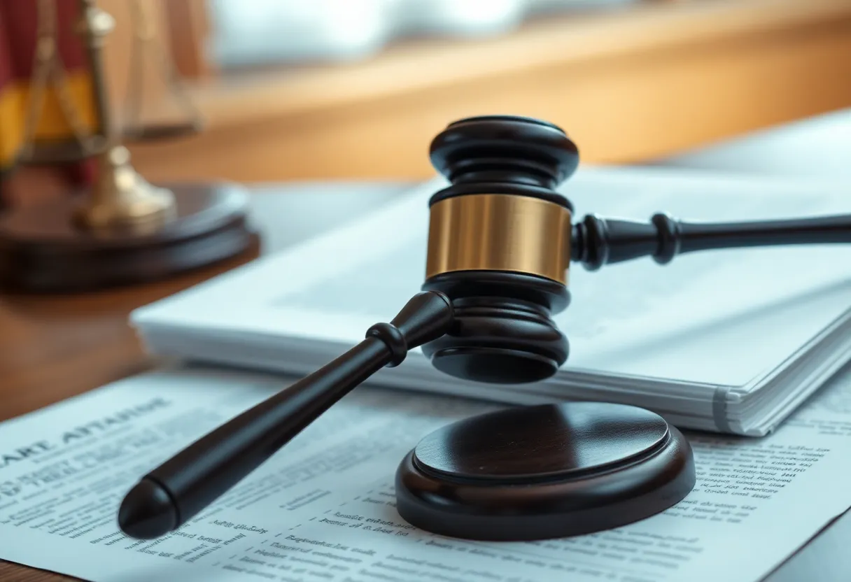 Courtroom representing legal proceedings regarding U.S. Attorney appointment.