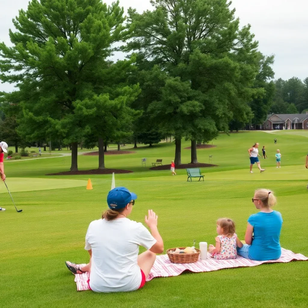 Families enjoying outdoor activities in a Chapin SC golf community