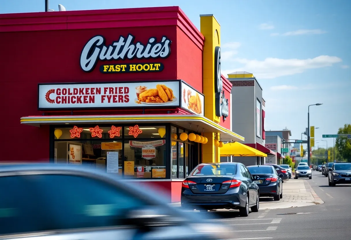 Exterior view of Guthrie’s Golden Fried Chicken in Columbia, SC