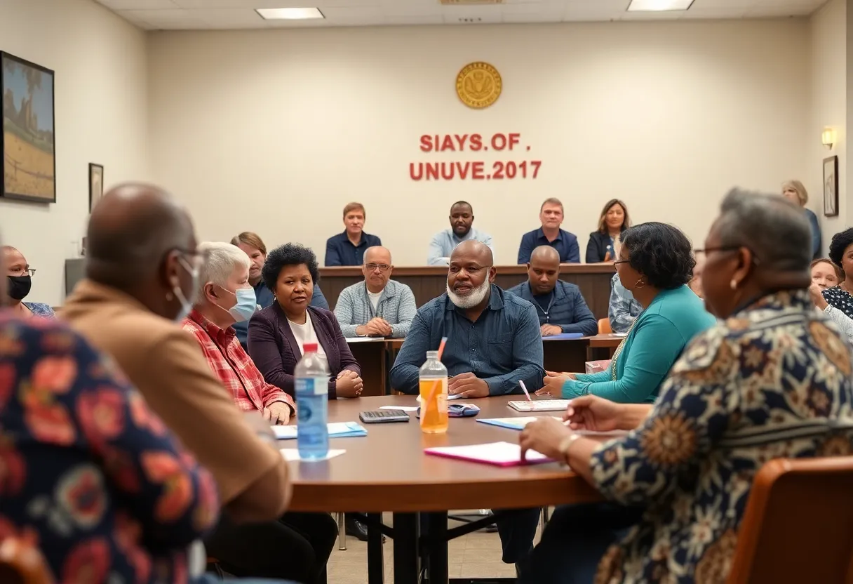 Irmo Town Council discussing proposed hate crime ordinance.
