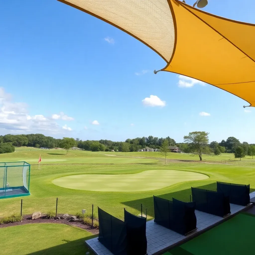 Scenic view of Lake Murray Golf Center's golf grounds