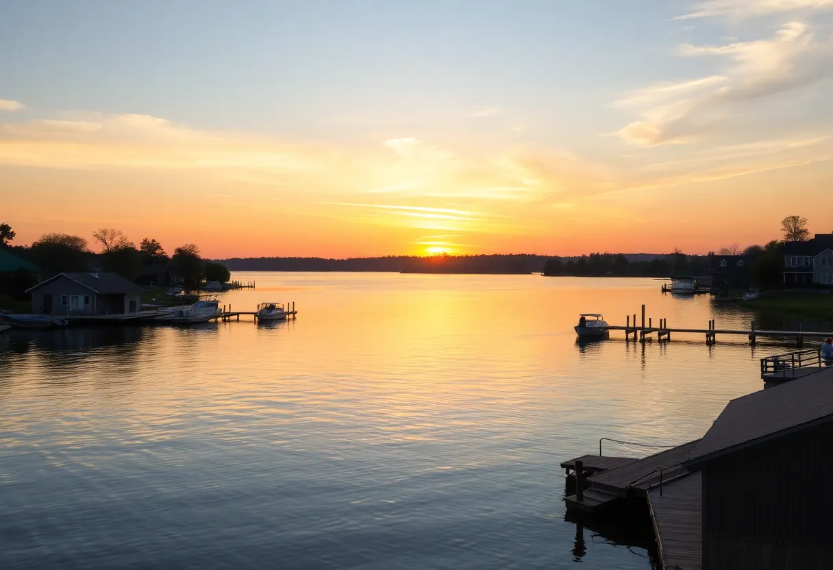 A peaceful lake view representing the community of Chapin