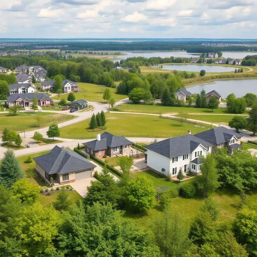 New homes at Monroe Preserve in Chapin, South Carolina