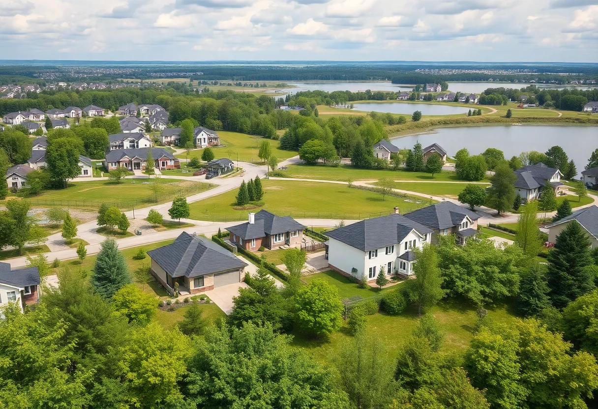 New homes at Monroe Preserve in Chapin, South Carolina