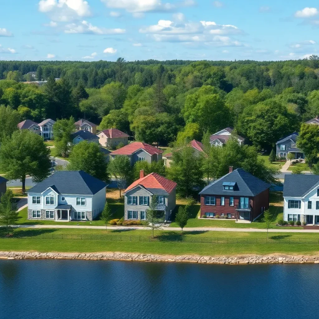 New homes at Monroe Preserve in Chapin, South Carolina