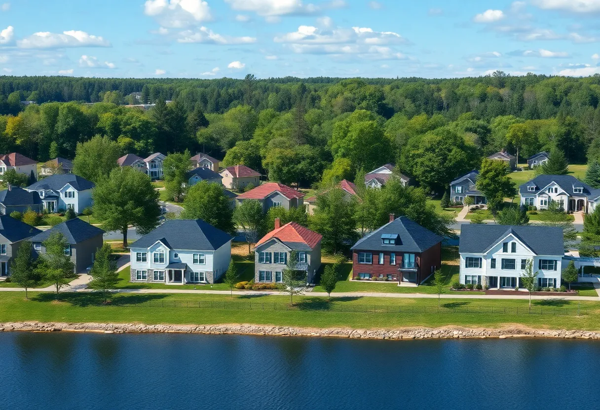 New homes at Monroe Preserve in Chapin, South Carolina
