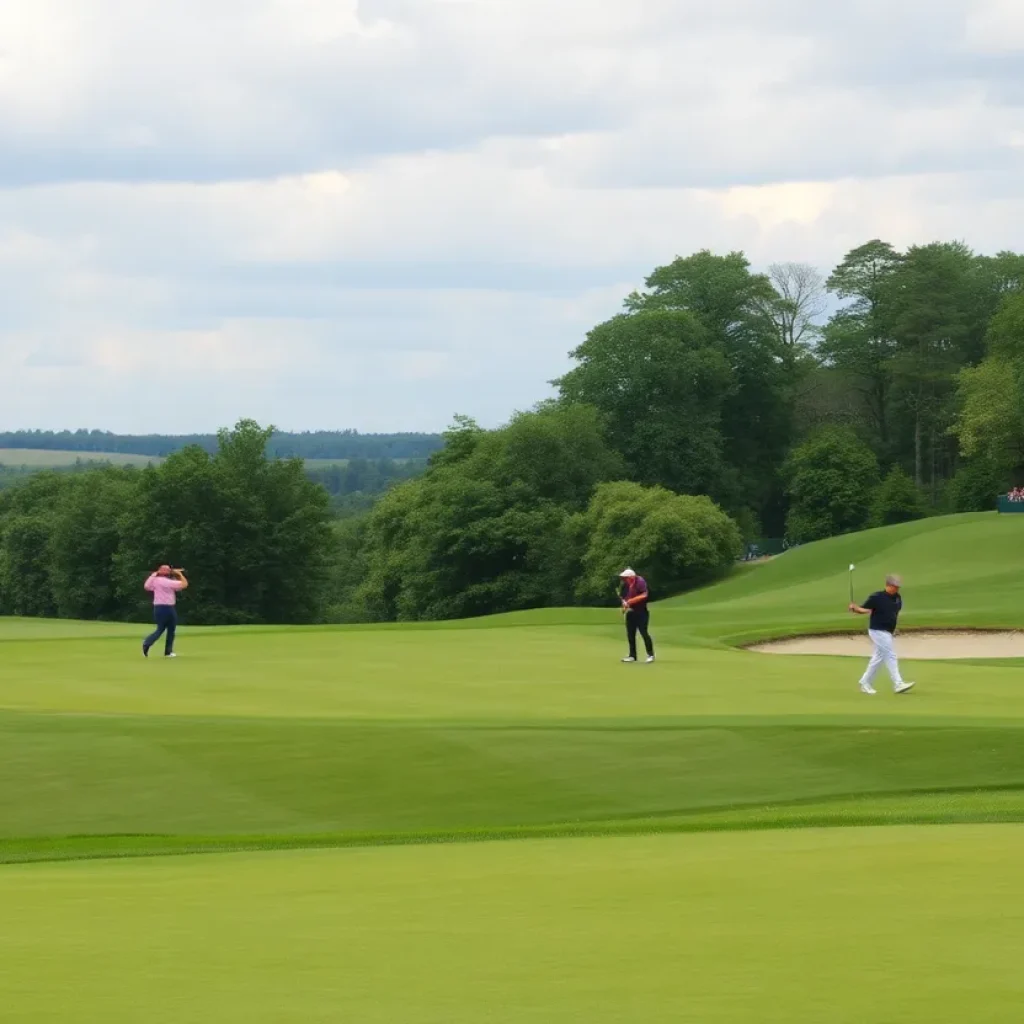 Golfers competing at the South Carolina Amateur Championship