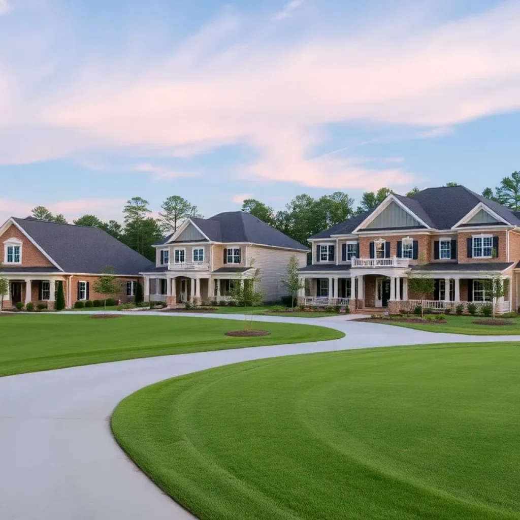 Beautiful homes in Chapin SC golf community showcasing quality construction.