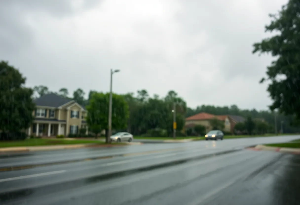 Heavy rain and strong winds in Chapin SC