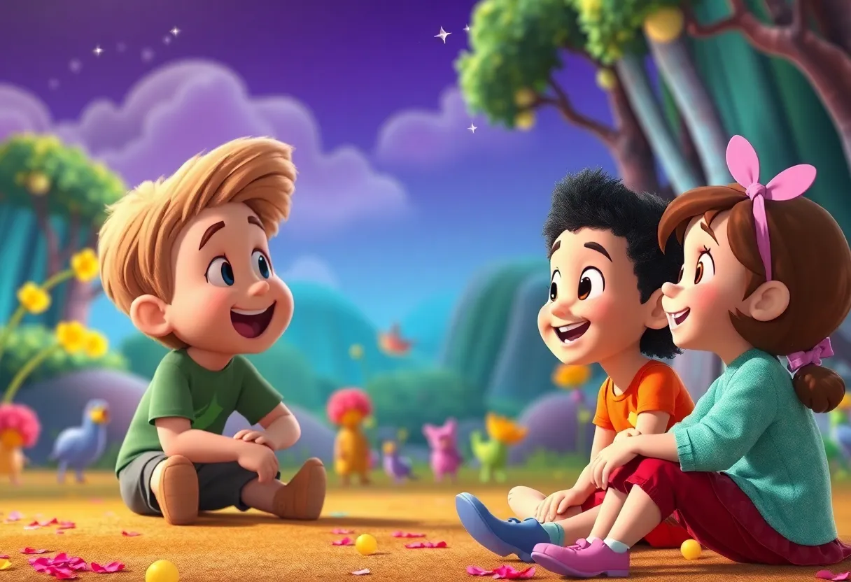 Colorful characters from an animated children's show emphasizing friendship and acceptance.