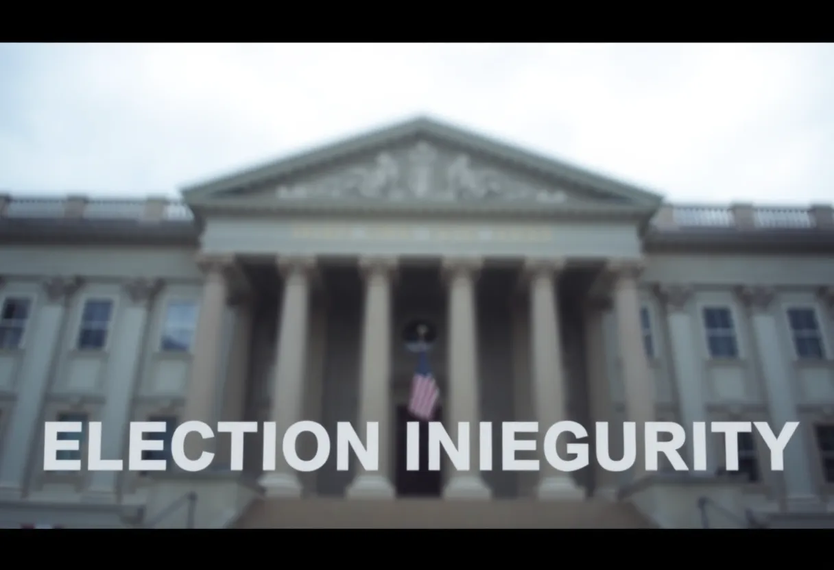 Illustration representing government ethics and election integrity