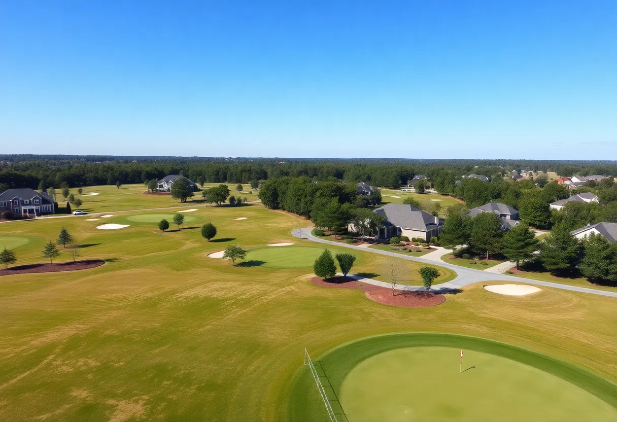 Beautiful golf neighborhood in Chapin SC with green spaces