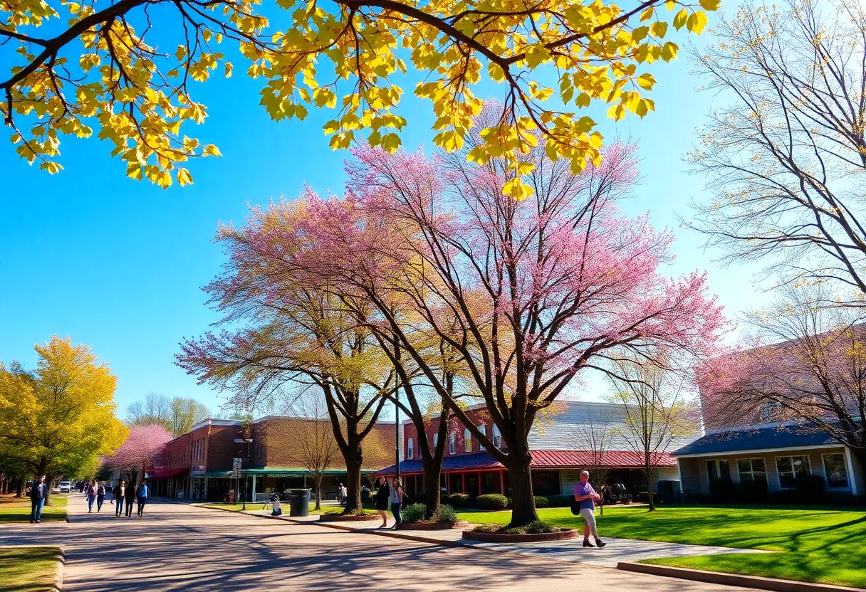 Outdoor scene in Chapin, SC on a warm November day with people enjoying the weather.